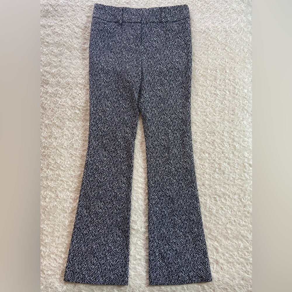 New York & Co 7th Avenue Suiting Collection Black and White Flared Pants Size 4